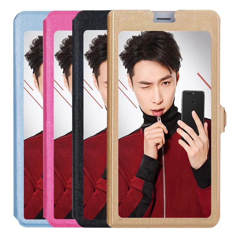 Ventana para Cubot R9 R11 nota S Plus fundas de lujo de cuero PU flip caso para Cubot nota Plus r9 R11 notas soporte