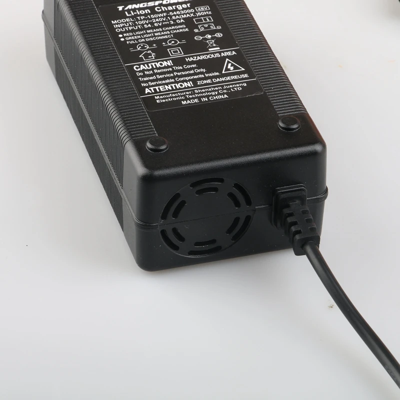 Najtaniej Ładowarka akumulatorów litowych 54.6V 3A do akumulatora litowego 48V 3 pinowe złącze żeńskie XLRF XLR 3 gniazda