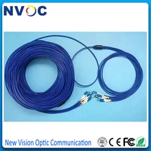 10 м 6 ядер одномодовый LC/UPC бронированный патч-корд DVI удлинители, SM LC-LC UPC внутренний бронированный волоконно-оптический патч-корд