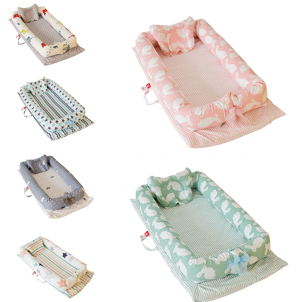 Cama de Viagem Cama para o Bebê Centímetros Alta Qualidade Bebê Cama Portátil Berço Dobrável Lavável Newborn Dormir 100% Algodão 90x55x15 13 High Quality Mamãe e Bebê