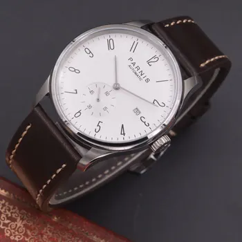 

Parnis 42mm watch white dial calendar Seagull Movement parnis Automatic mechanical men watch PN610