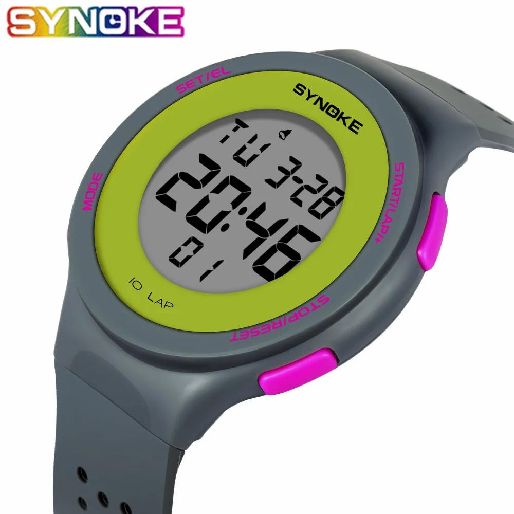 SYNOKE Watch Men Women Waterproof Sport Digital Watch Luminous Women