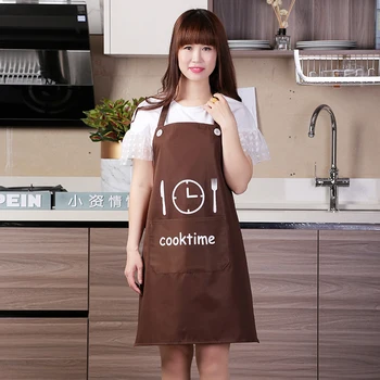 

kitchen apron waterproof and oil-proof men and women adult overalls print logo