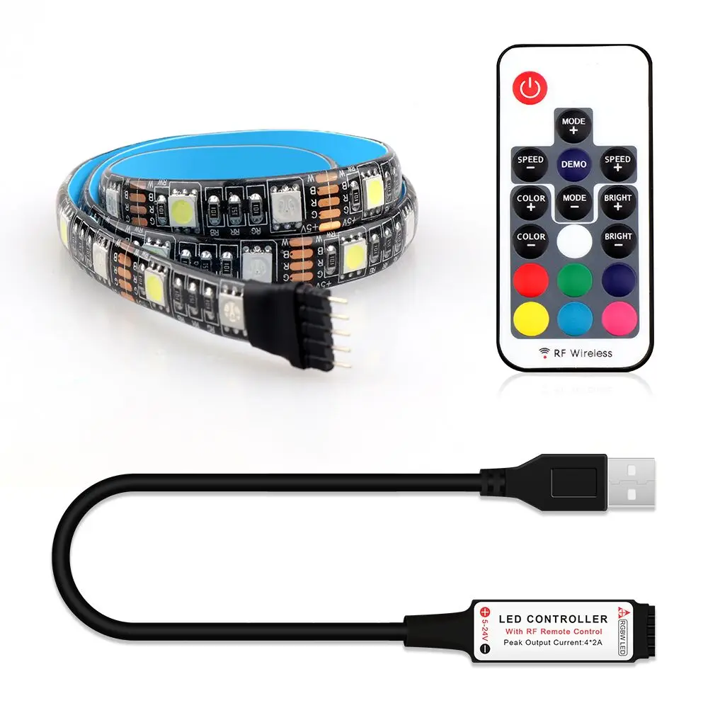 USB Светодиодная лента 5050 RGBW RGBWW с пультом дистанционного управления 17 клавиш