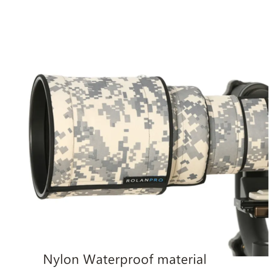 ROLANPRO Lens Camouflage Rain Cover for Canon EF 500mm F/4 L IS USM Lens Protective Sleeve Telephoto lens hood 