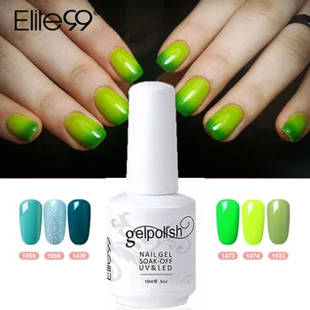 

Elite99 Soak Off 15ML Top Base Coat Needed Pure Gel Polish 241 Pure Colors Nail Art UV Gel Varnish For Stamping Salon Gel Lak