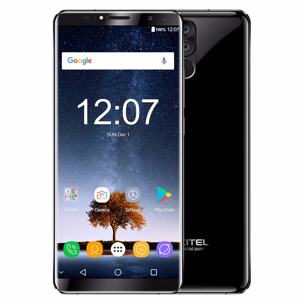 Oukitel K6 6,0 ''18:9 полноэкранный 4G смартфон MT6763 Восьмиядерный телефон Android 7,1 6 ГБ ОЗУ 64 Гб ПЗУ 6300 мАч мощный аккумулятор