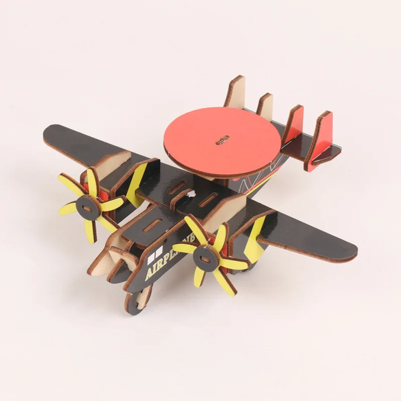 DIY знаменитое здание ветряная мельница башня 3D Бумага модель обучения Обучающие пазлы интересные игрушечные лошадки для детская головоломка модели из бумаги бумажные модели картонный домик для детей маска из бумаги - Цвет: Air Craft