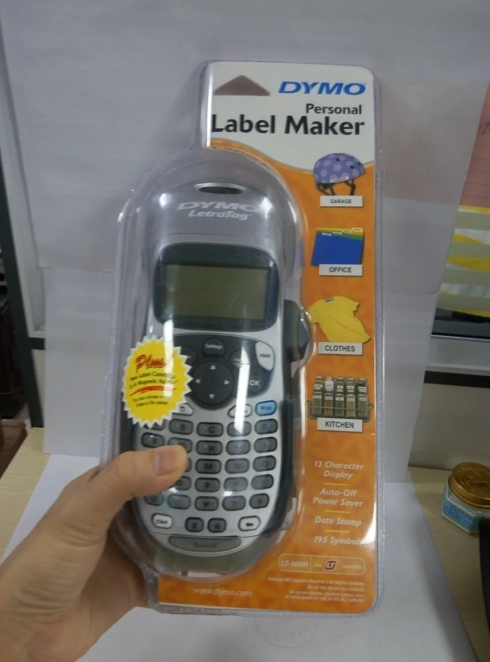 LT-100H English hand-held portable label printer LetraTag Plus LT-100H 21455 Handheld Lab stickers label printer For DYMO LT-100