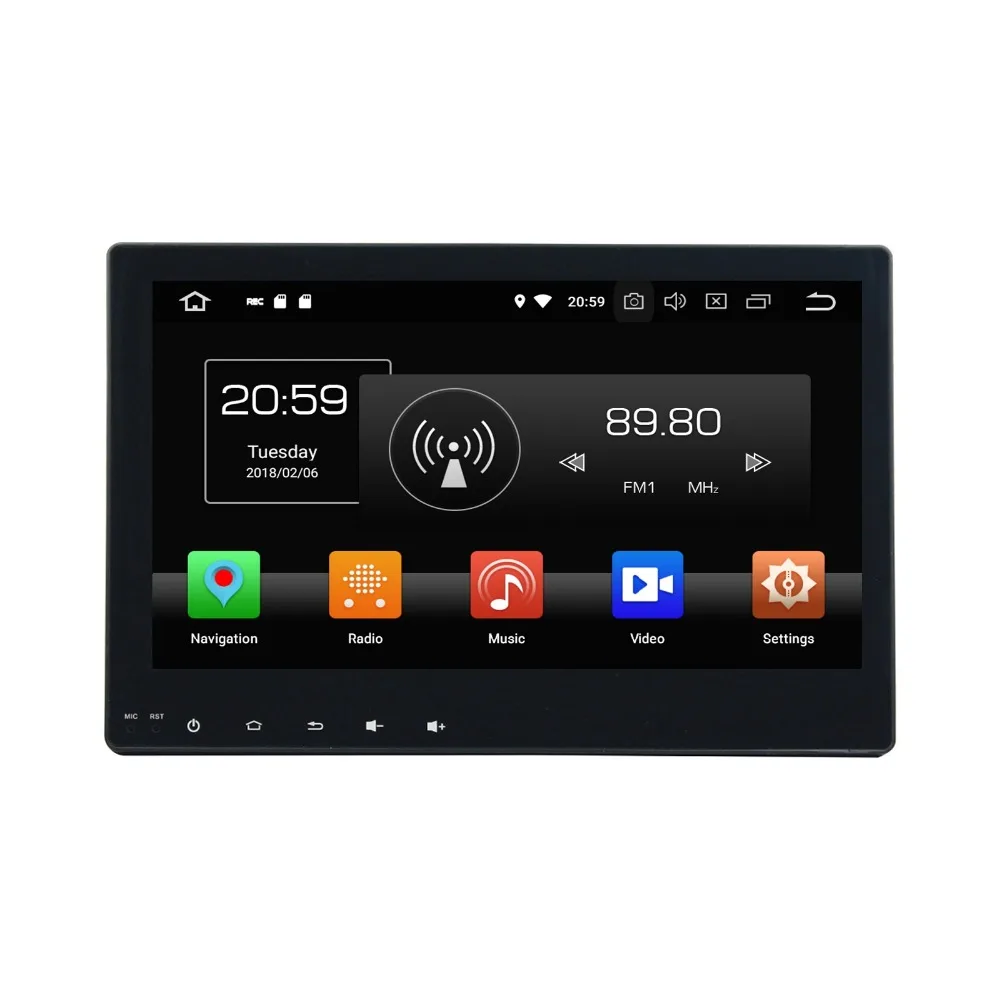 10 1 Android 8 0 Samochodowe Audio Radia DVD Nawigacja GPS Dla Toyota Hilux 2016 2017 4 GB 