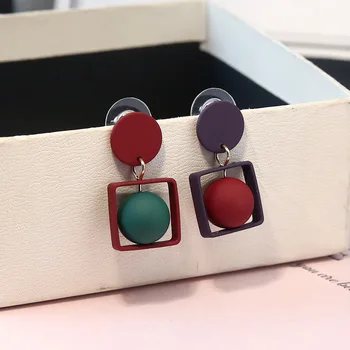 

Punk 2018 New Fashion Earrings Simple Personality Geometric Earrings Soft Girl Earrings Wholesale Sales Earrings Oorbellen