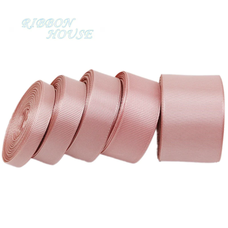 

(10 meters/roll) Pink Meat Grosgrain Ribbon Wholesale Gift Wrapping Christmas ribbons lace
