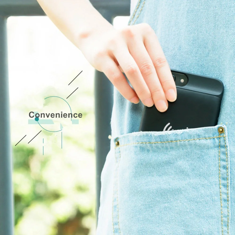para o Iphone Case da Bateria Inteligente sem Fio de Carregamento da Bateria Bank para Iphone Capa Smart Power s 7 8 Bateria Case 6 3800mah 7 Estojos p/ carregador de bateria