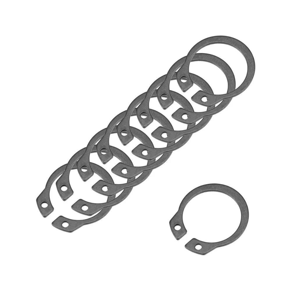 

Uxcell 100Pcs 15.7/18.2/19.4/20mm External Circlips C-Clip Retaining Snap Rings 65Mn External Circlip Hardware