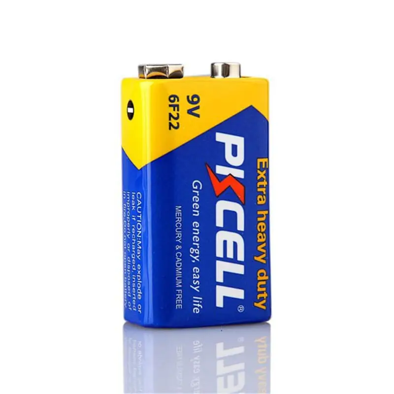 5 шт. * PKCELL Новый 6F22 сверхмощный 9 V батареи из углеродного цинка батарея вольт для
