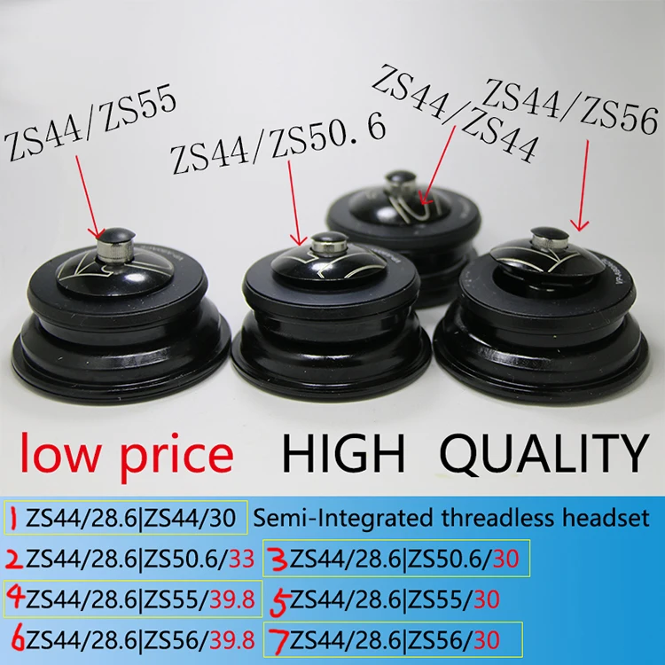 

ZS44/28.6-ZS44/50.6/55/56mm semi-integrated threadless bicycle headset External Headsets Cartridge Bearings bike accessories