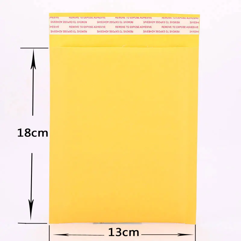 DELVTCH 10 шт рассылки сумки окна конверты мешок влагостойкий высокого качества, самодельная Бумага печать желтый стационарных бумажные