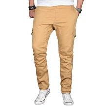 Для мужчин Штаны в стиле хип-хоп шаровары, штаны для бега Штаны самых лучших брендов мужской мужские брюки для бега одноцветное с несколькими карманами, Штаны впитывает пот и Штаны XXXL