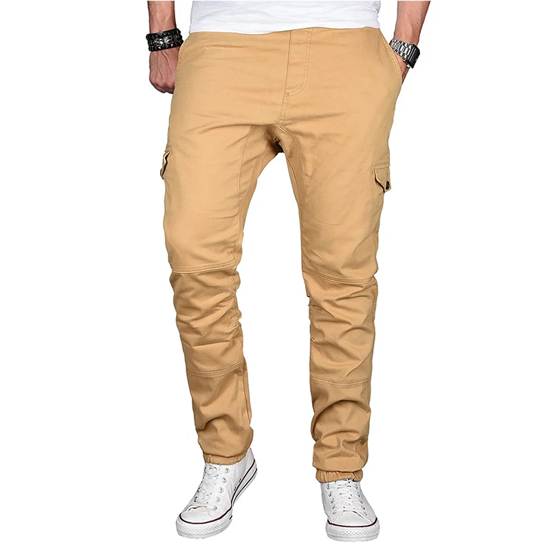 Men Pants Hip Hop Harem Joggers Pants 2018 Brands Male Trousers Mens Joggers Solid Multi-pocket Pants Sweatpants XXXL