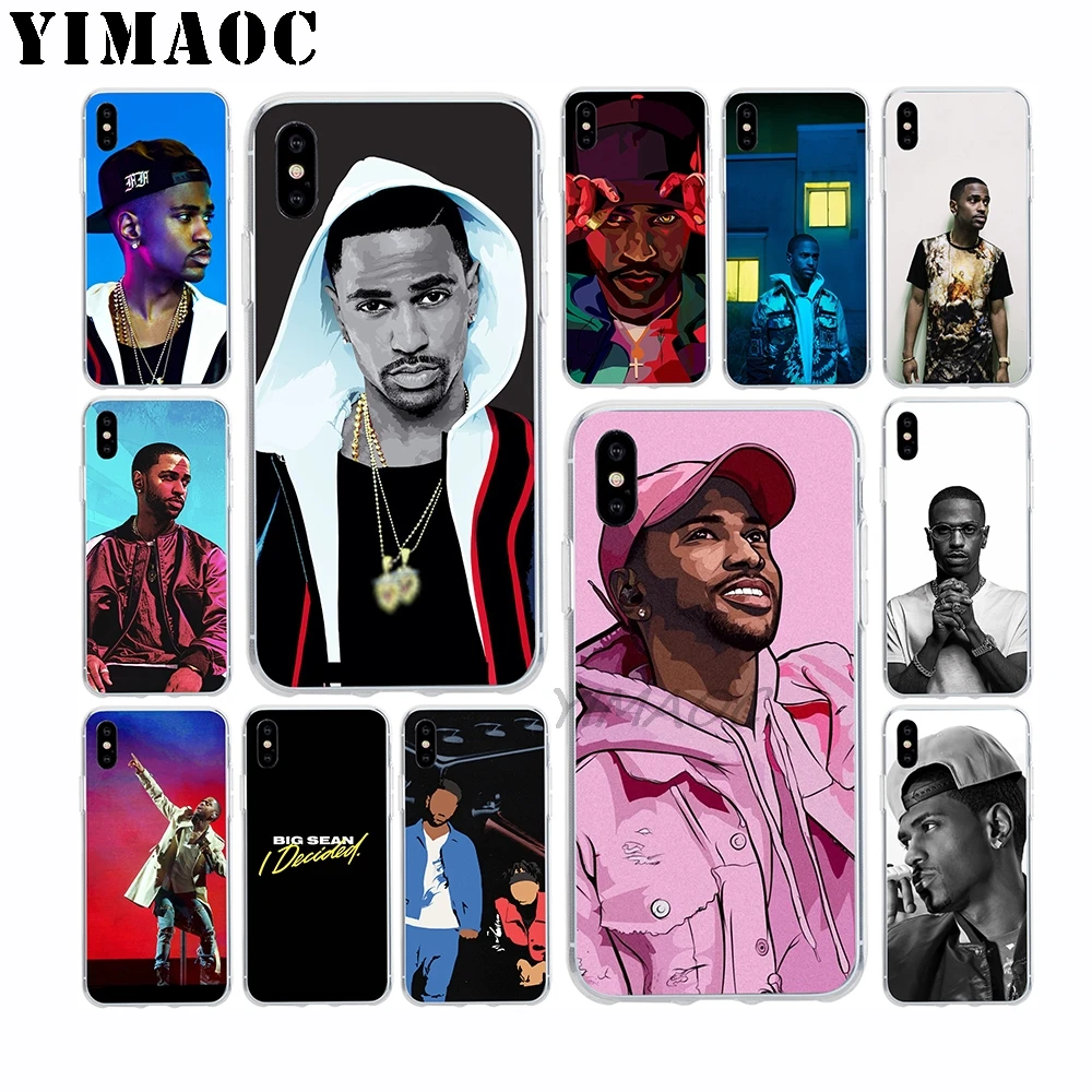 

YIMAOC Big Sean Rapper Soft TPU Silicone Case for Apple Iphone Xr Xs Max X 10 8 Plus 7 6S 6 Plus SE 5S 5 7Plus 8Plus Cover
