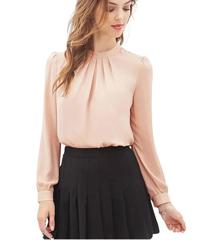 Elegante camisas para mujer blusas 2016 primavera verano