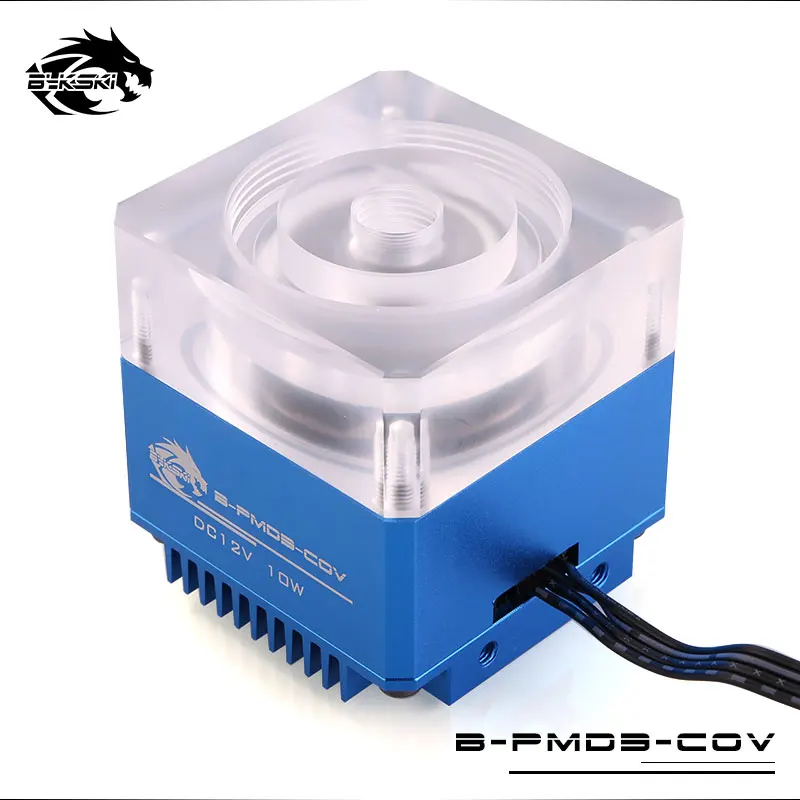 Bykski DDC насос DC12V 10 Вт максимальный поток Лифт 6 м 600л/ч радиатор размер 62*62*58 мм Поддержка комбо резервуар/5 В RBW 3PIN светильник