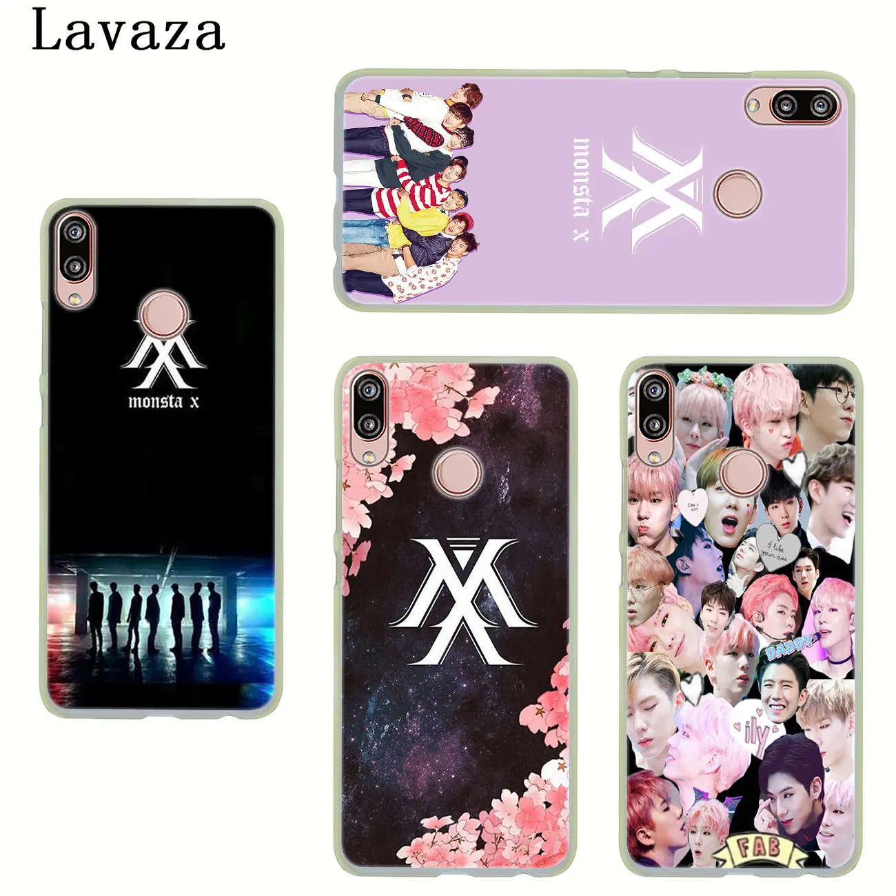 Жесткий чехол для телефона Lavaza MONSTA X Bands Huawei Y9 Y7 Prime 2018 2019 Honor 20 10 8 8A 8X 9X 9 Lite 7C 7X 7A