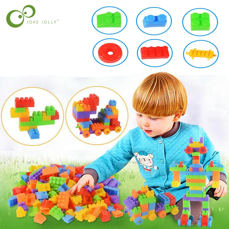 

104pcs/bag Building Blocks City DIY Creative Bricks Toys For Child Educational Building Block Bricks Compatible toy for kids WYQ