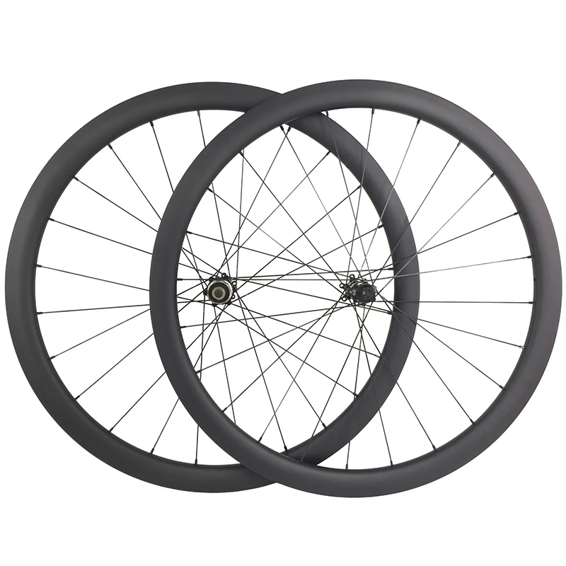 Flash Deal 1340g 700c 42mm asymmetric road disc carbon wheels clincher tubeless 25mm U shape D411SB D412SB 9mm QR 12mm 15mm 135mm 142mm 0