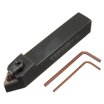 

1PC Heavy Duty Practical Durable High Quality MTENN2020K16 External Turning Tool Holder Cutter Cutting Tool with 2 Wrench