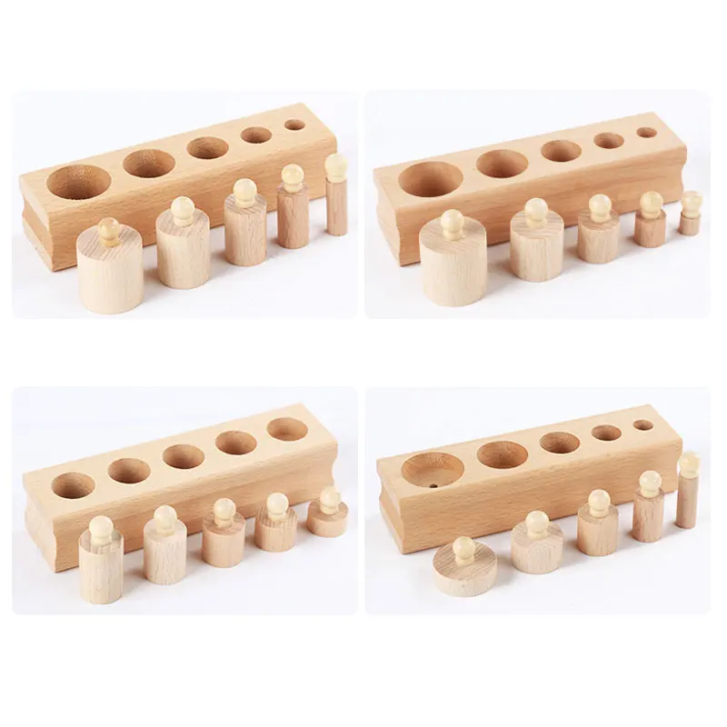 Wooden Montessori Toys For Children Early Educational Montessori Math Toy Knobbed Cylinder Montessori Materials UA2764H Wooden Montessori Toys For Children Early Educational Montessori Math Toy Knobbed Cylinder Montessori Materials UA2764H