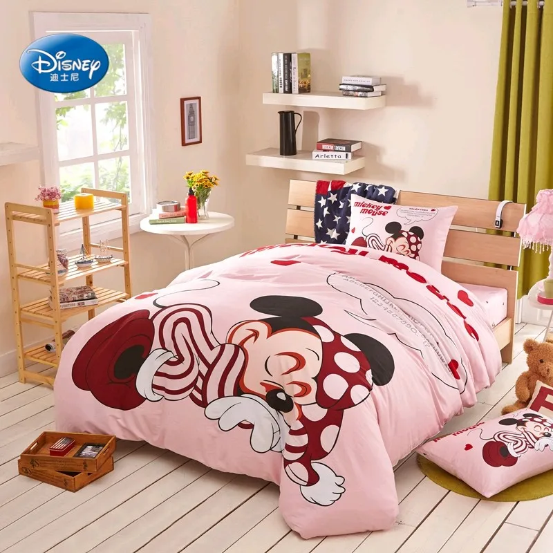 Discounts Disney Sleeping Minnie Mouse Duvet Cover Bedsheet