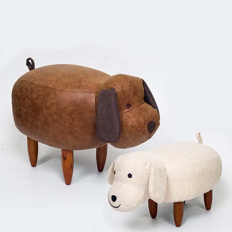 

Chpermore Cute animal dog hippo Children Ottomans Kindergarten Kids shoe bench Multifunction Simple Chair