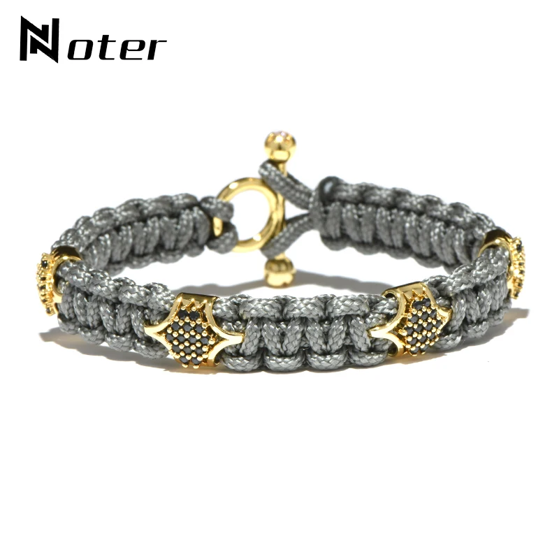 Noter التخييم المشي المظلة الحبل بقاء سوار للذكور فريق الرياضة سلسلة Paracord عدة الأساور الرجال مزين مجوهرات