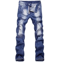 2016 Моды для Мужчин Джинсы Новое Прибытие Дизайн Slim Fit Модные Джинсы Для Мужчин Хорошее Качество 100% Хлопок, размер 38 40