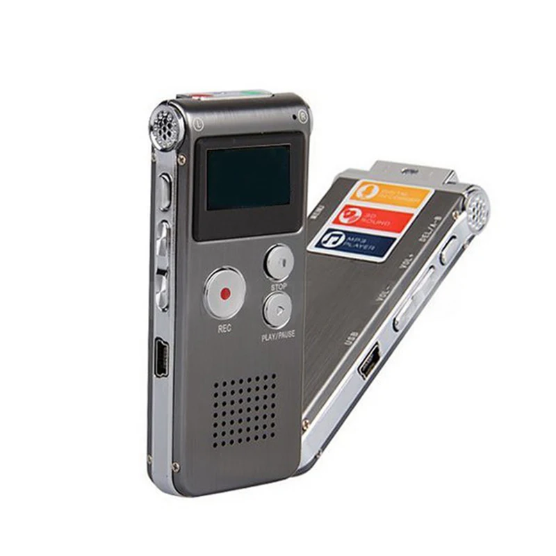 16GB Digital Voice Recorder Mini USB Flash Digital Audio Voice Recording 650Hr Dictaphone MP3 Player MP3 Player Rechargeable