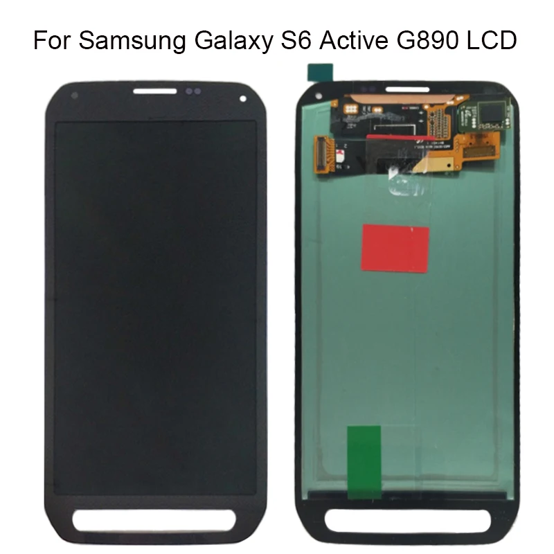 Для samsung Galaxy S6 активный ЖК G890 G890A дисплей кодирующий преобразователь сенсорного