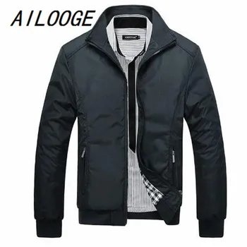 

AILOOGE New Jacket Men Overcoat Casual Bomber Jackets Mens Outwear Windbreaker Coat Jaqueta Masculina Veste Homme Brand Clothing