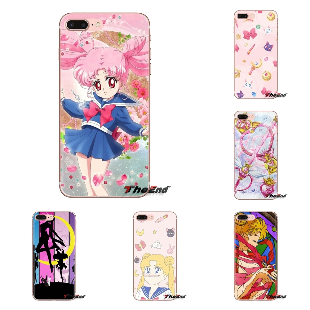 

For LG Spirit Motorola Moto X4 E4 E5 G5 G5S G6 Z Z2 Z3 G2 G3 C Play Plus Mini Soft Housing Case Sailor Moon Crystal Cute Version