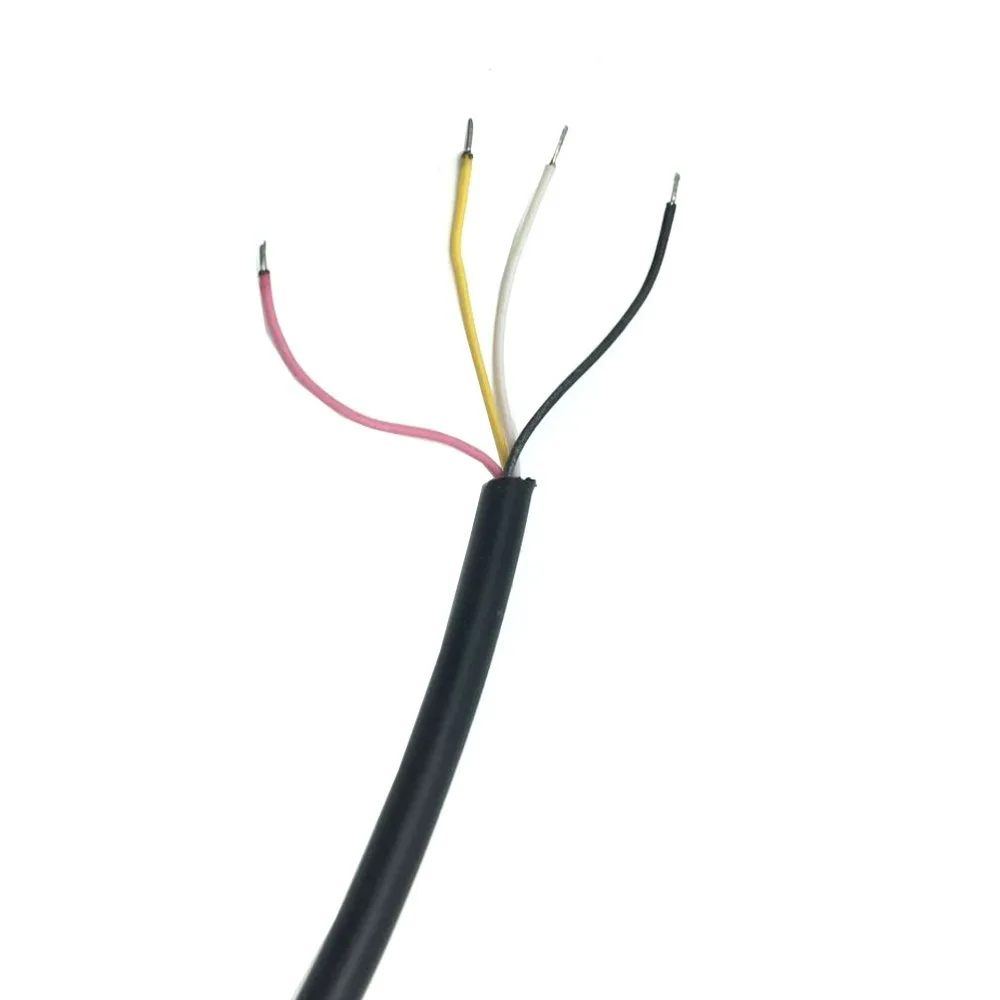 2PCS DIY 2 pin 4 Wire Speaker Mic Cable Spring Line for Baofeng UV5R Kenwood TK370 Linton YTY (4)