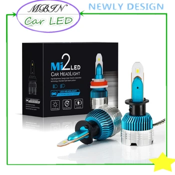 

Smart size MBIN Mi2 H1 mini led headlight kit 6000LM 60W 6000kCar Accessories Auto driving bulb super bright head fog lamp