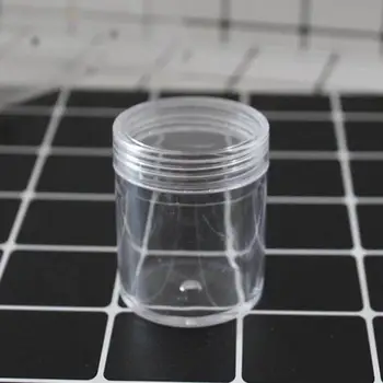 

120/150ml PET Container Round Clear Jar Pot Storage Bottle For DIY Slime Clay Makeup Cosmetic Cream Nail Box Square With Lid