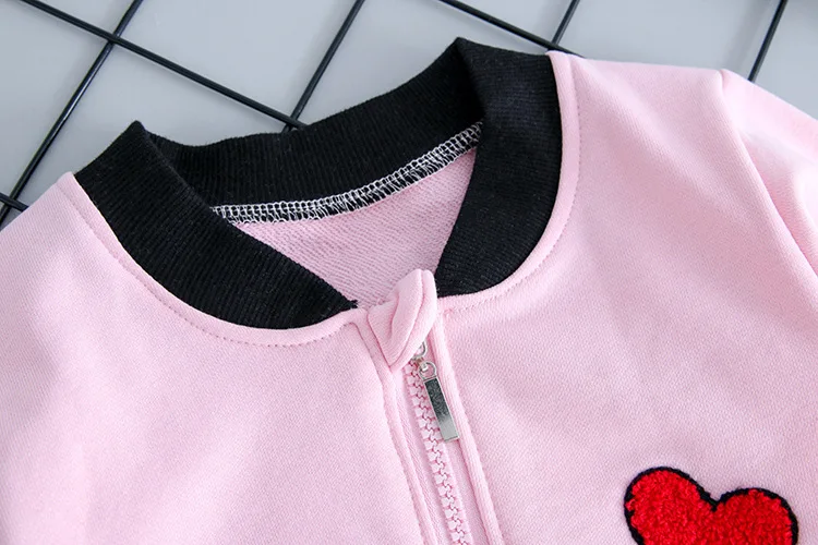 Baby Spring and Autumn Boys and Girls Set Bear Bear Letter Stripe Cartoon Casual Cotton Sports T-Shirt Three-Piece Set