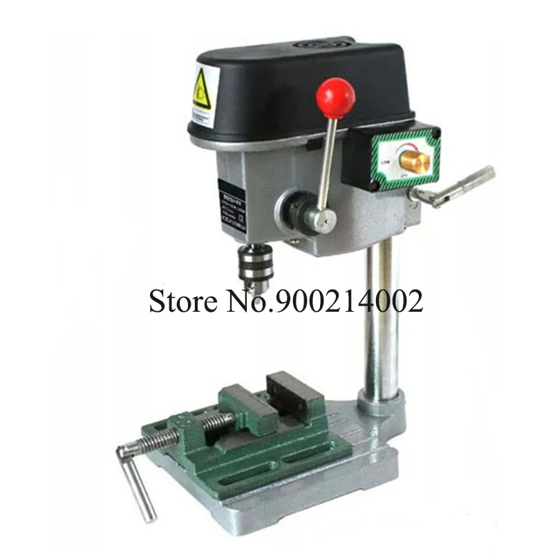 

220V 340W Mini Wood Compact Drill Workbench Drills Press Drilling Machine Tools Accessory CN Plug