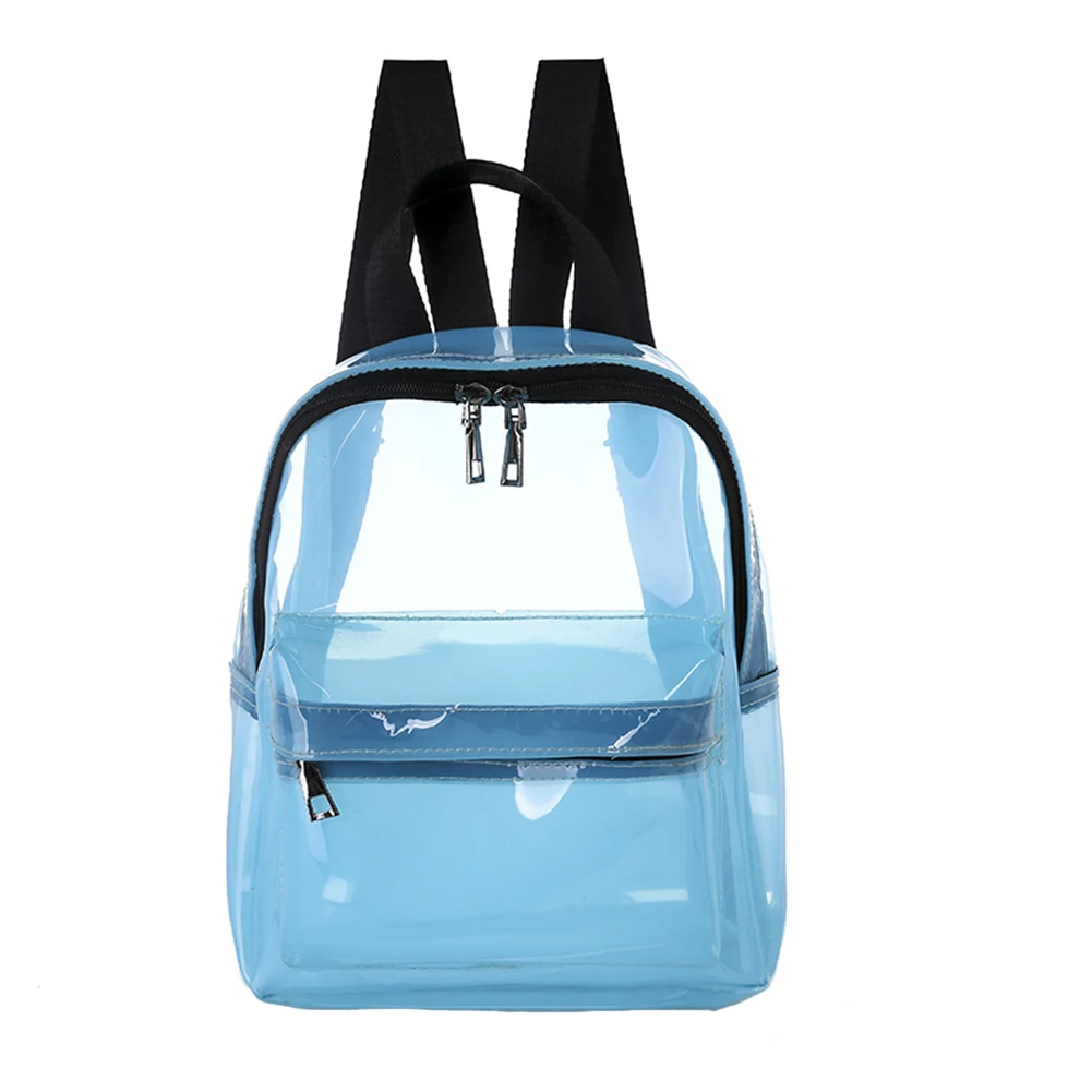 

Small Transparent Backpack Women Fashion Soft PVC Waterproof Mini Shoulder Bag Girls Teenager Clear School Backpack Gift #2