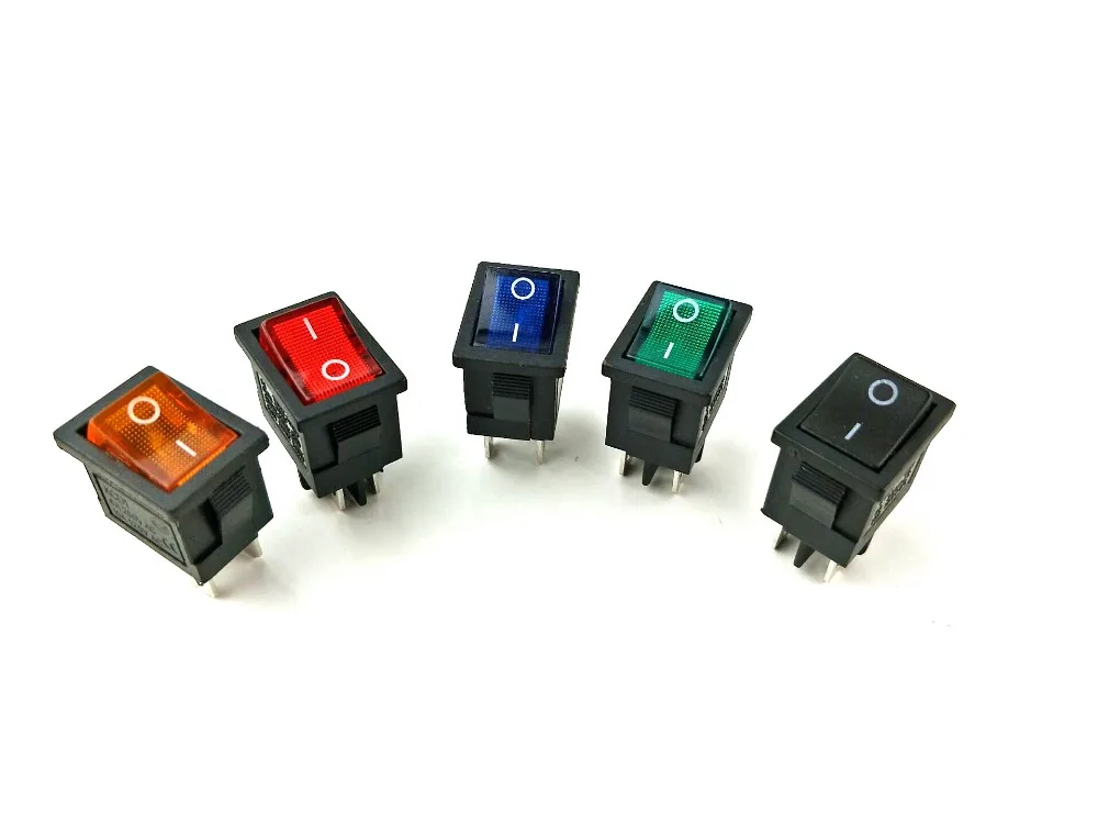 10 X on//off//on Redonda Circular Rocker Switch Car Dash Dashboard Barco 12v SPDT