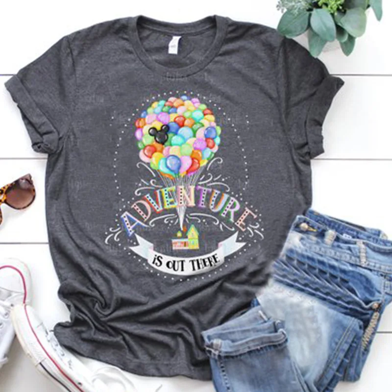 

New Adventure Is Out T-shirts Happy Tops Fashion Tee Top Womens Fashion Christmas Women Female Tshirt Blessed Vintage Tshirt