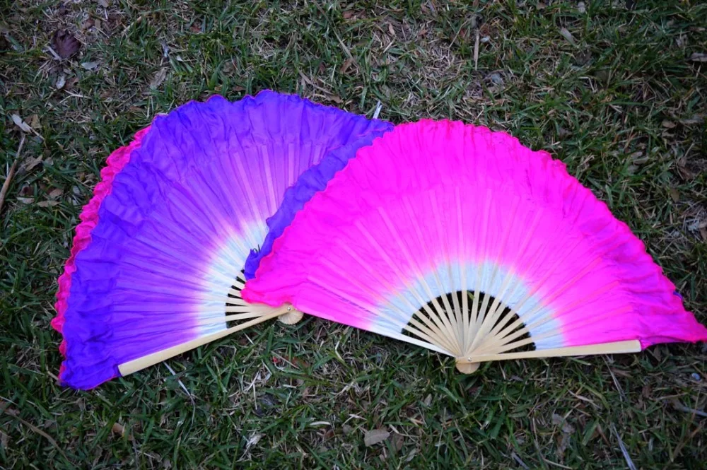 2018 women of high quality silk Chinese belly dance dance fan cheap hot