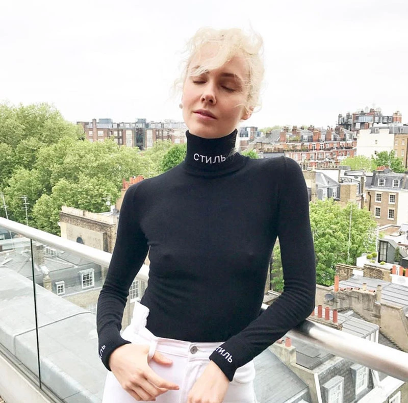 Heron Preston Black Turtleneck Hot 