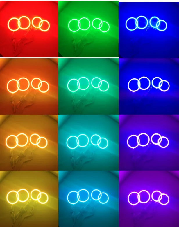 4 шт./компл. Мульти-Цвет RGB SMD 5050 Flash светодиодный ангельские глазки светильник для Acura TSX 2009 2010 2011 2012